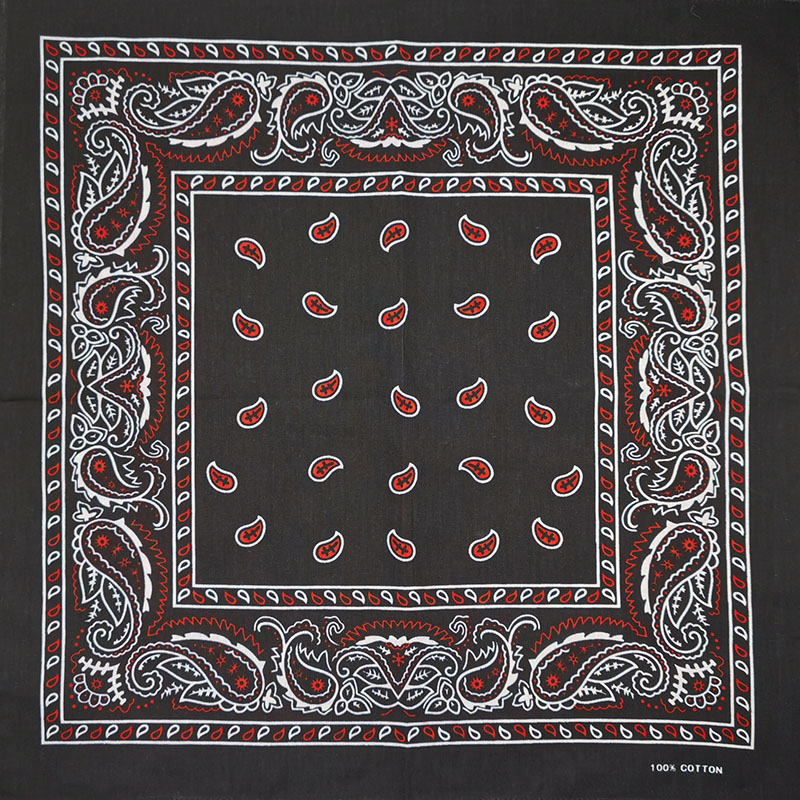 Fashion Unisex Black Paisley H – Bandana Blank White recenzja i cena