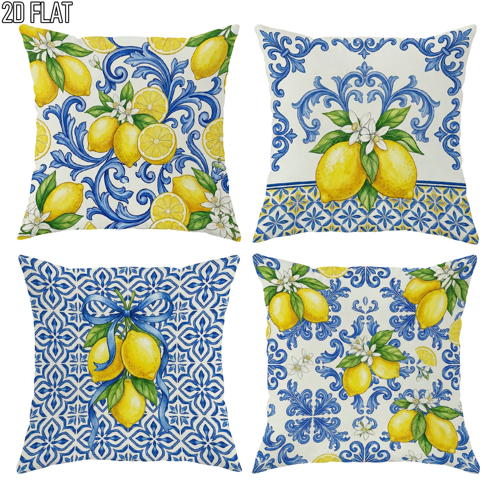 4Pcs Italian Summer Style Thro – Ceramic Tile Blank recenzja i cena