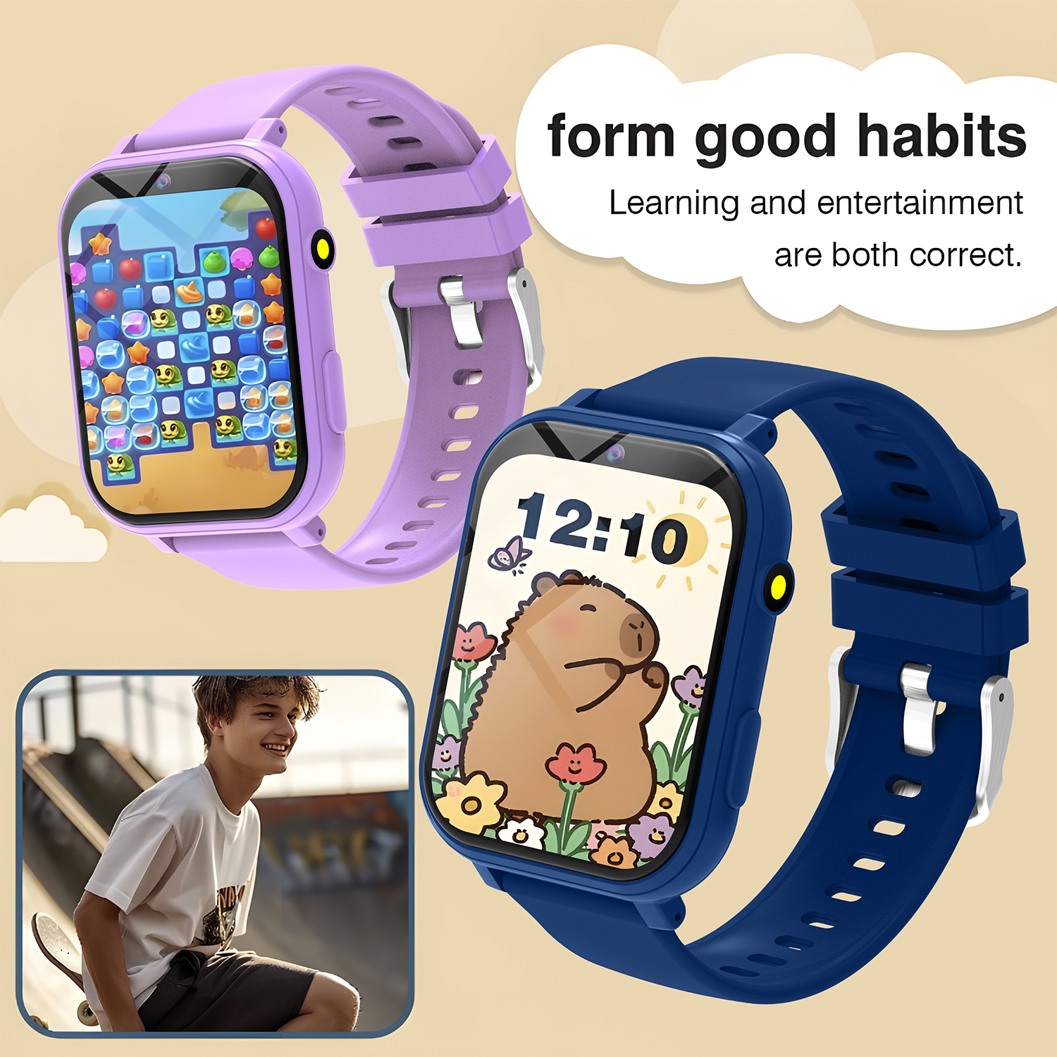 Kids Smart Watch Games Camera  – Door Mat Blank recenzja i cena
