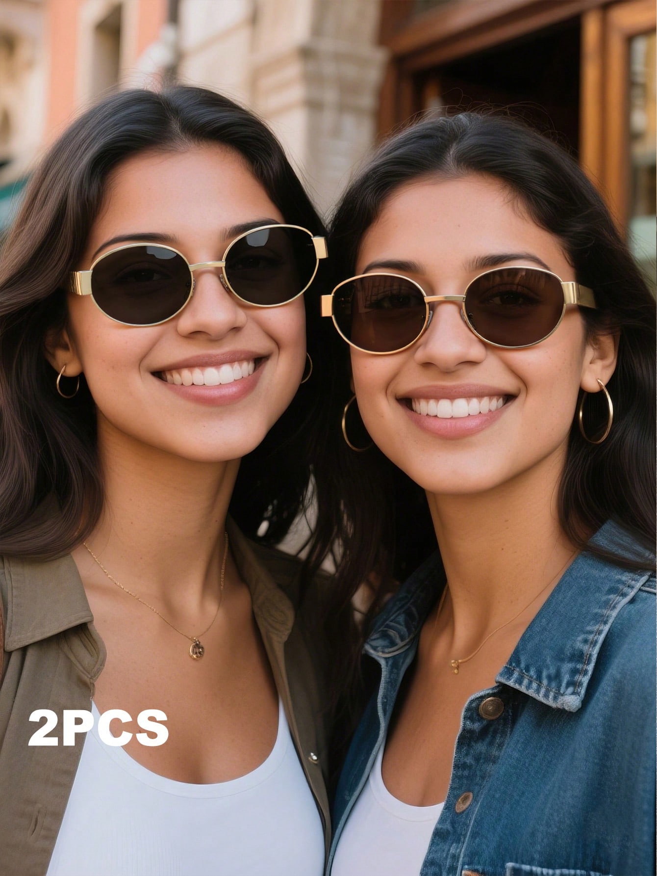 2Pcs Women's Metal Frame Oval  – Metal Photo Panel recenzja i cena