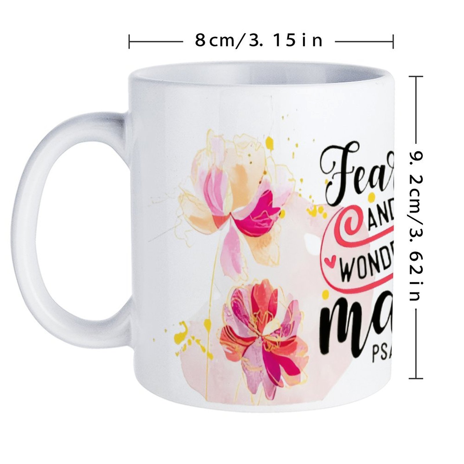 Fearfully And Wonderfully Made – Sublimation Mug White recenzja i cena