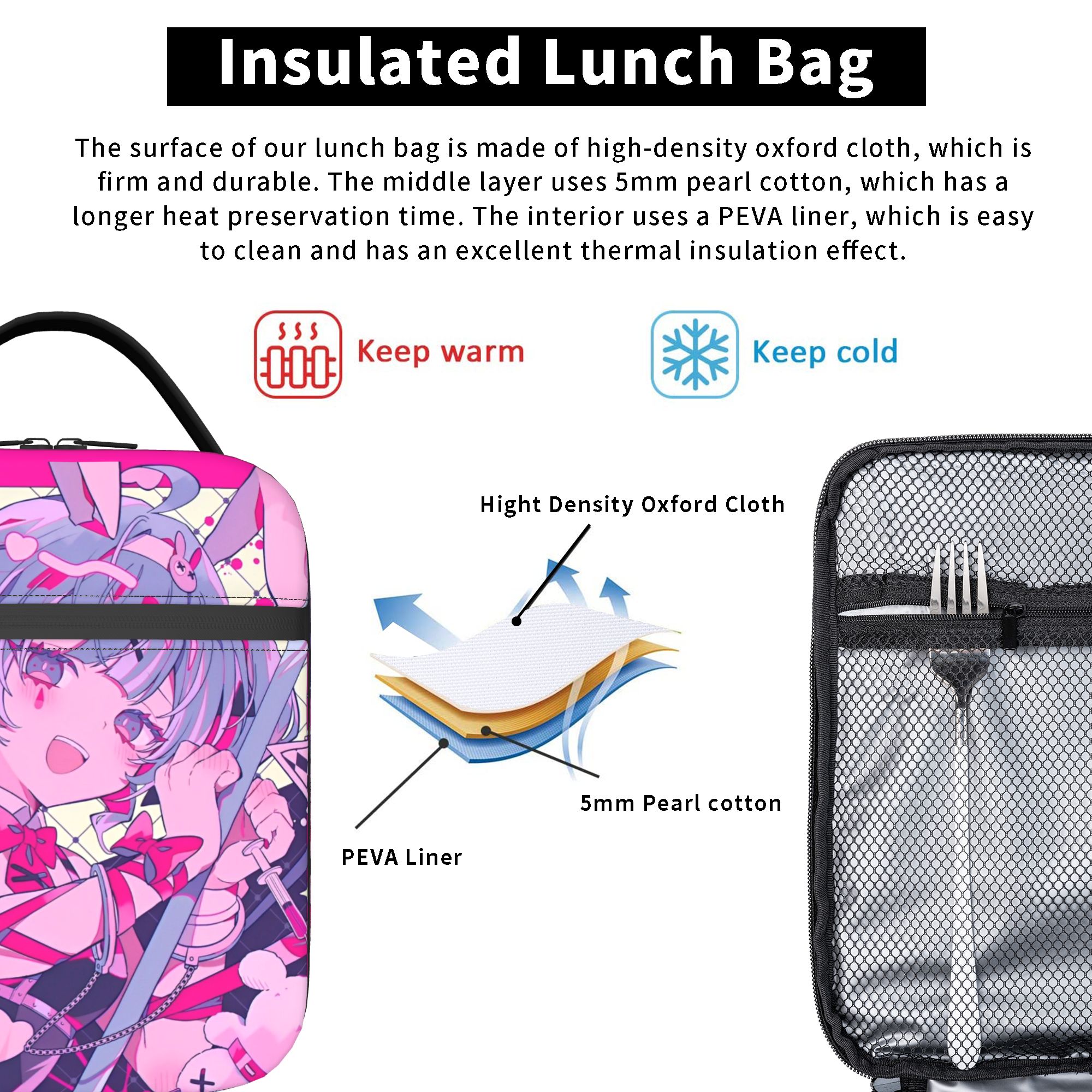 Hatsune Miku  Insulated Lunch  – Tote Bag Sublimation recenzja i cena