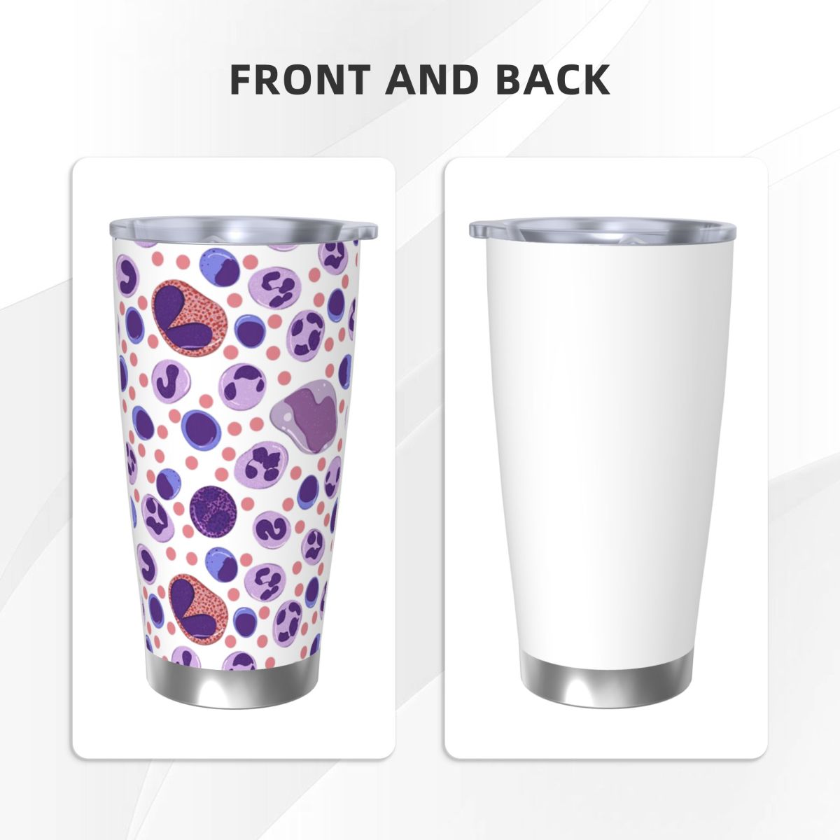 Large White Blood Cell Pattern – Tumbler 20Oz White recenzja i cena