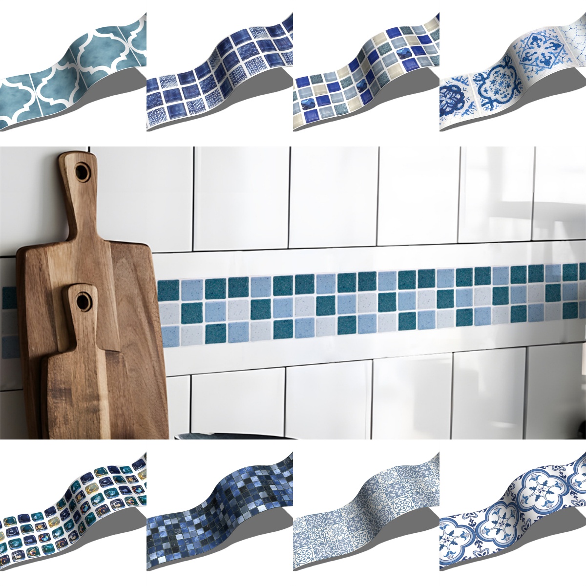 Blue Mosaic Self-Adhesive Base – Ceramic Tile Blank recenzja i cena