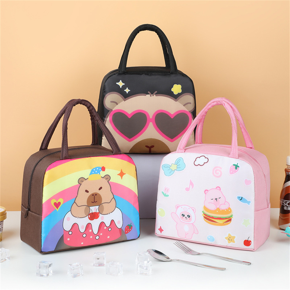 Cartoon Capybara Lunch Bag Ins – Tote Bag Sublimation recenzja i cena