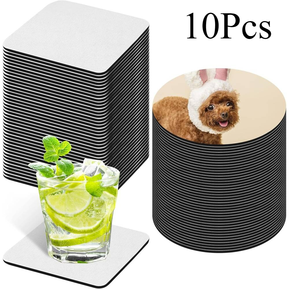 10 Pcs Sublimation Coasters Bl – Coaster Sublimation Blank recenzja i cena