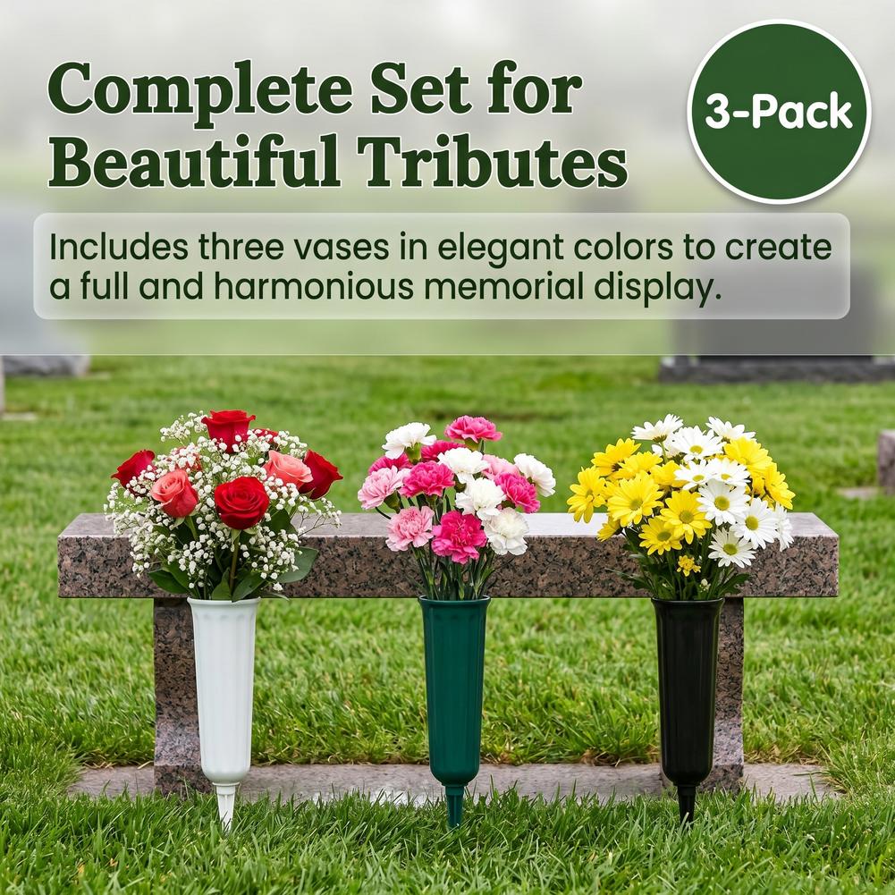 1/3pcs Cemetery Vase with Spik – Yard Sign Blank recenzja i cena