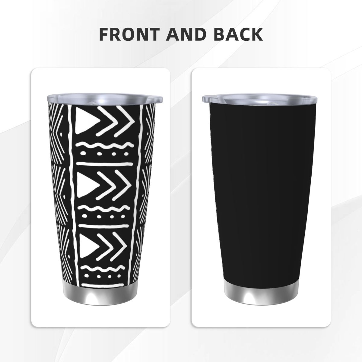 Black And White African Bogola – Tumbler 20Oz White recenzja i cena