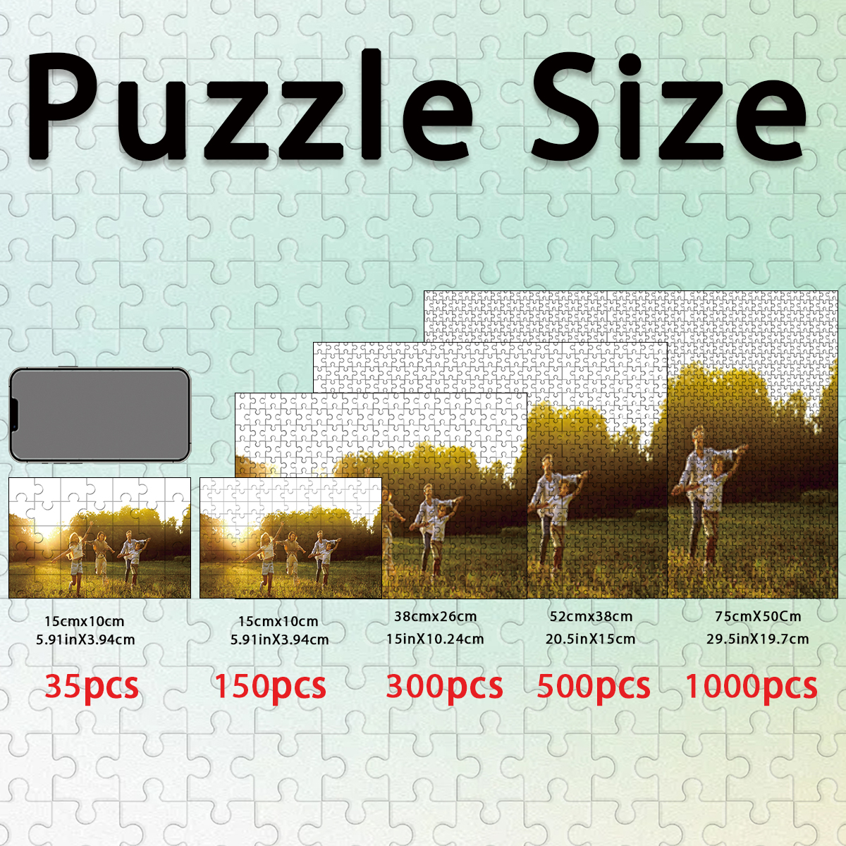 1pc Custom Photo Single Portra – Puzzle Blank White recenzja i cena
