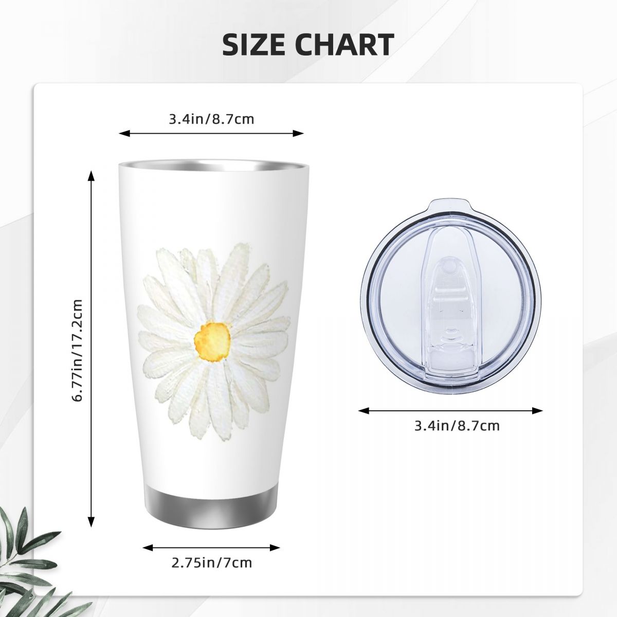 Hand Painted One Little White  – Tumbler 20Oz White recenzja i cena