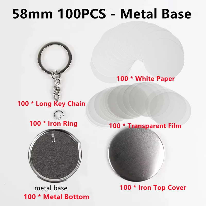 100PCS Blank Plastic/Metal But – Button Badge Blank recenzja i cena