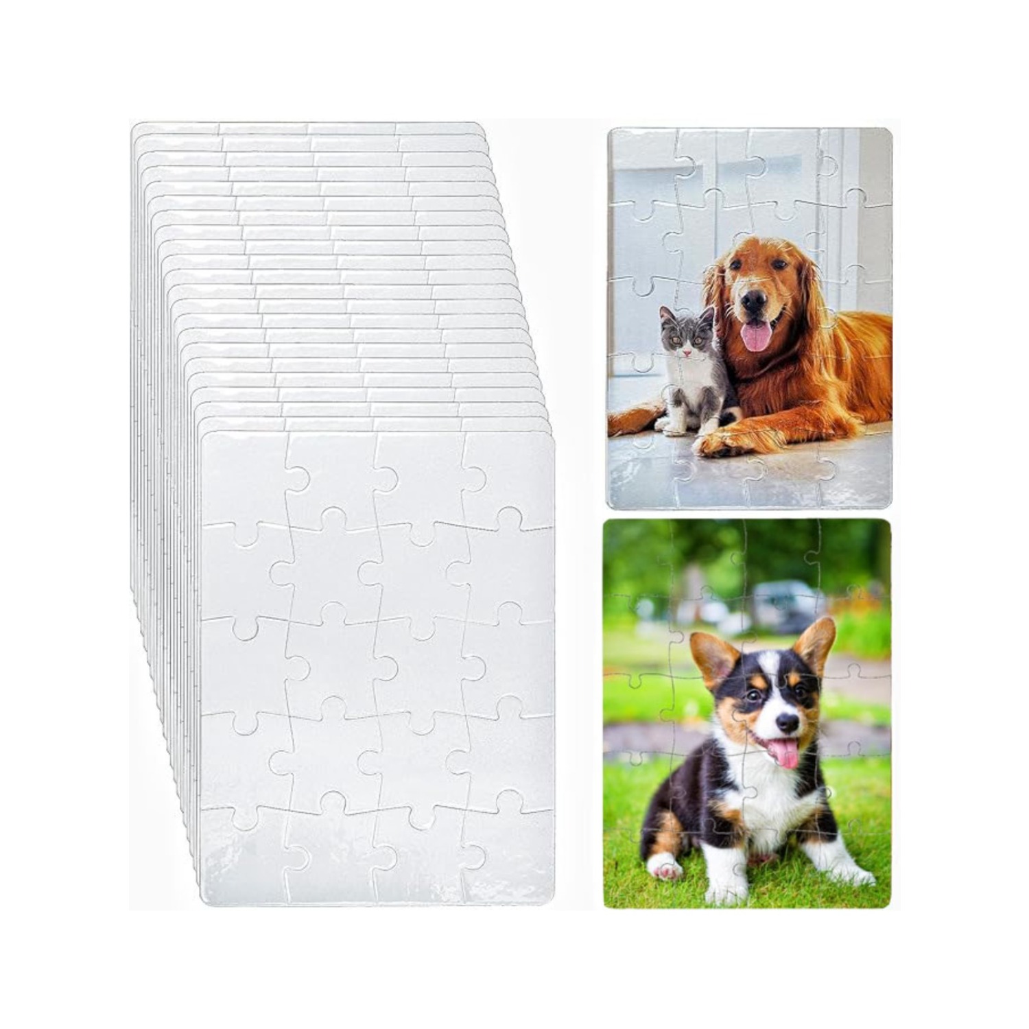 6pcs Blank Sublimation Puzzles – Puzzle Blank White recenzja i cena