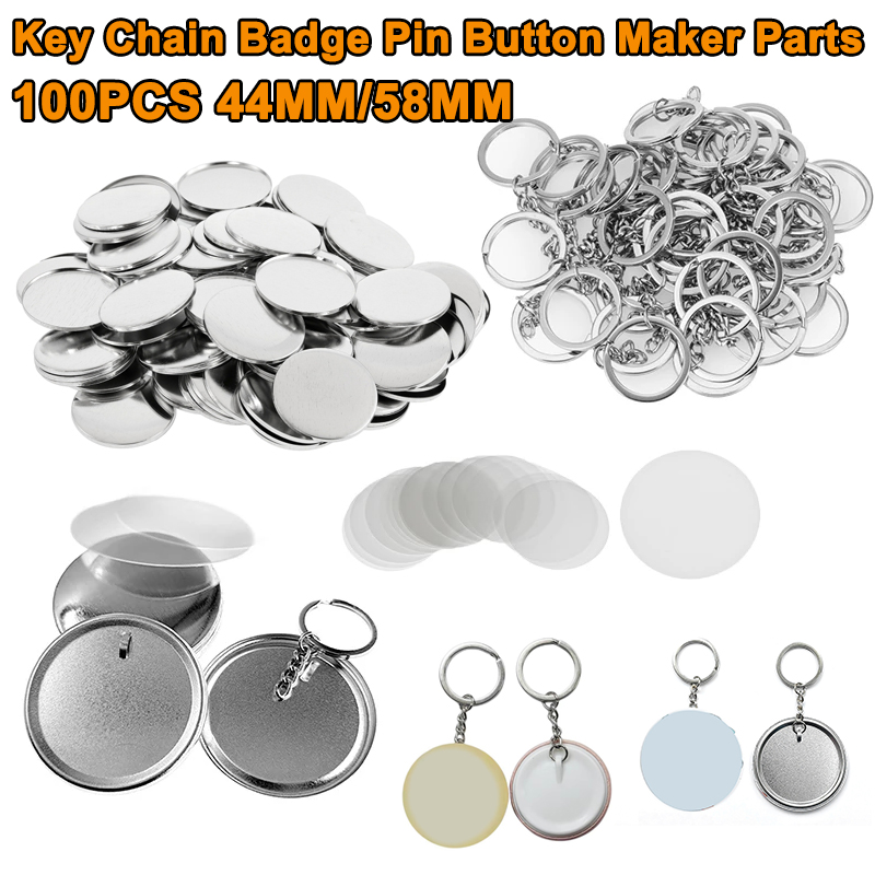 100PCS 44MM 58MM Plastic Metal – Button Badge Blank recenzja i cena