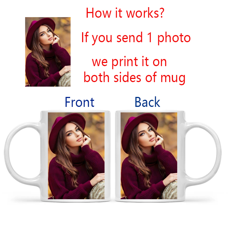 Personalized Your Photo Mug, C – Sublimation Mug White recenzja i cena