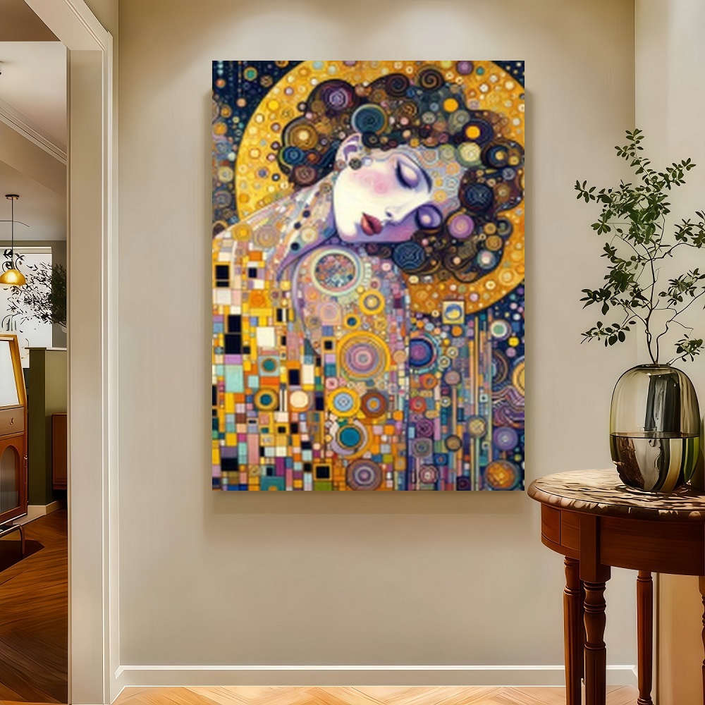 Framed S Gustav Klimt Inspired – Canvas Wrap Ready recenzja i cena