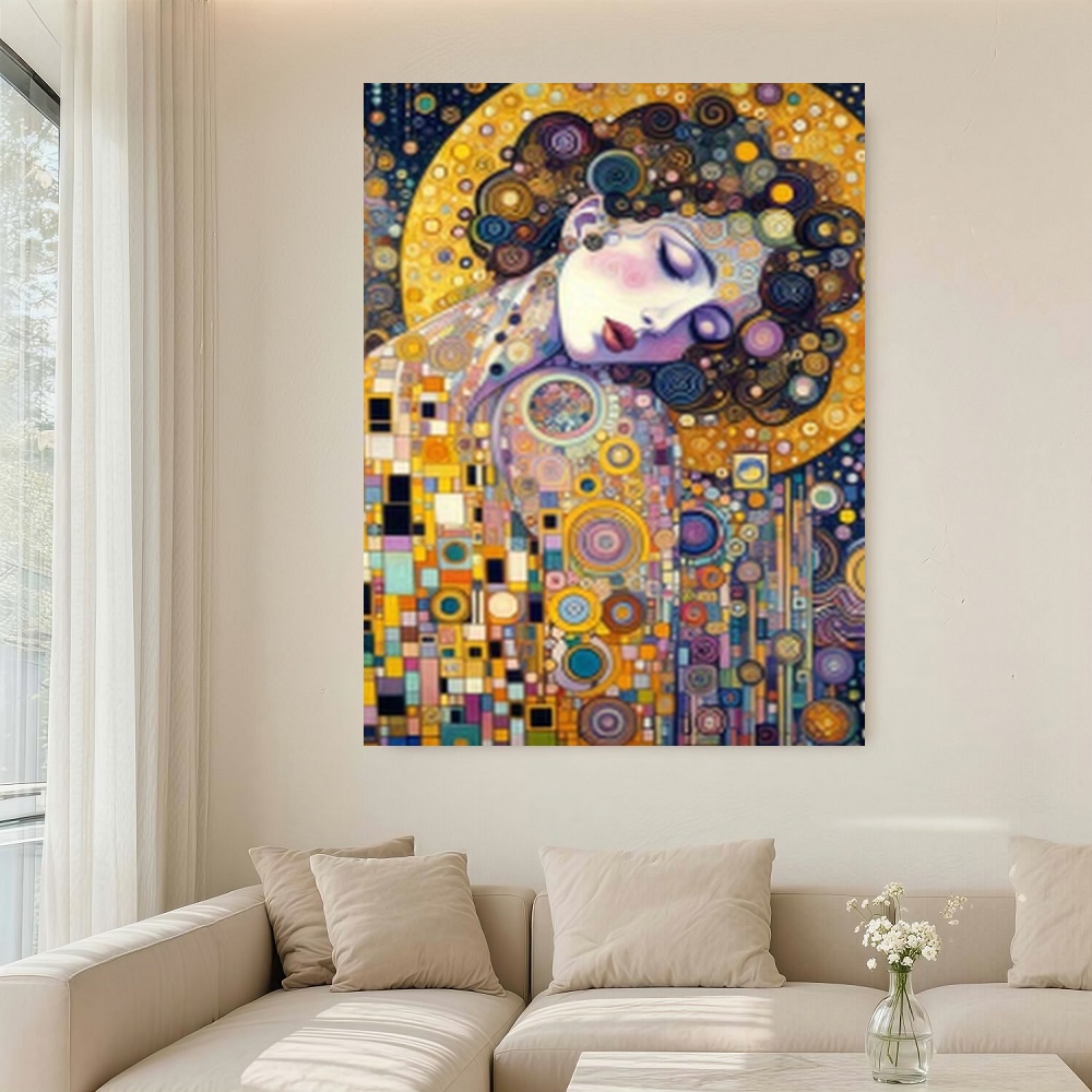 Framed S Gustav Klimt Inspired – Canvas Wrap Ready recenzja i cena