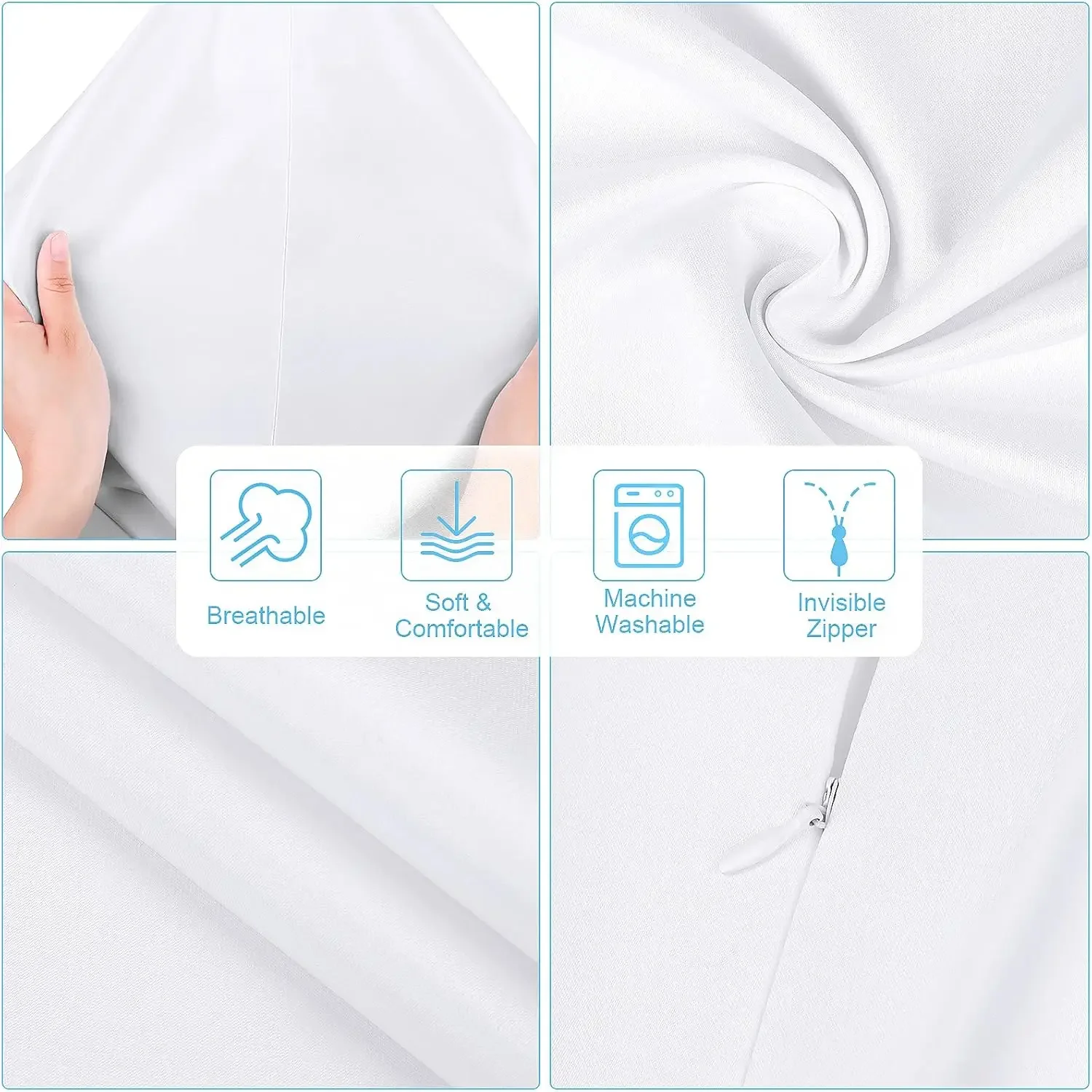 4-Pack White Polyester Peach S – Pillow Cover Sublimation recenzja i cena