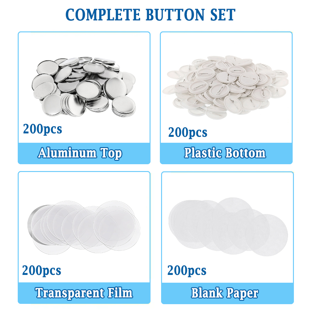200pcs DIY Round Badge Making  – Button Badge Blank recenzja i cena