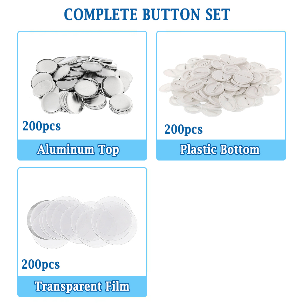 200pcs DIY Round Badge Making  – Button Badge Blank recenzja i cena