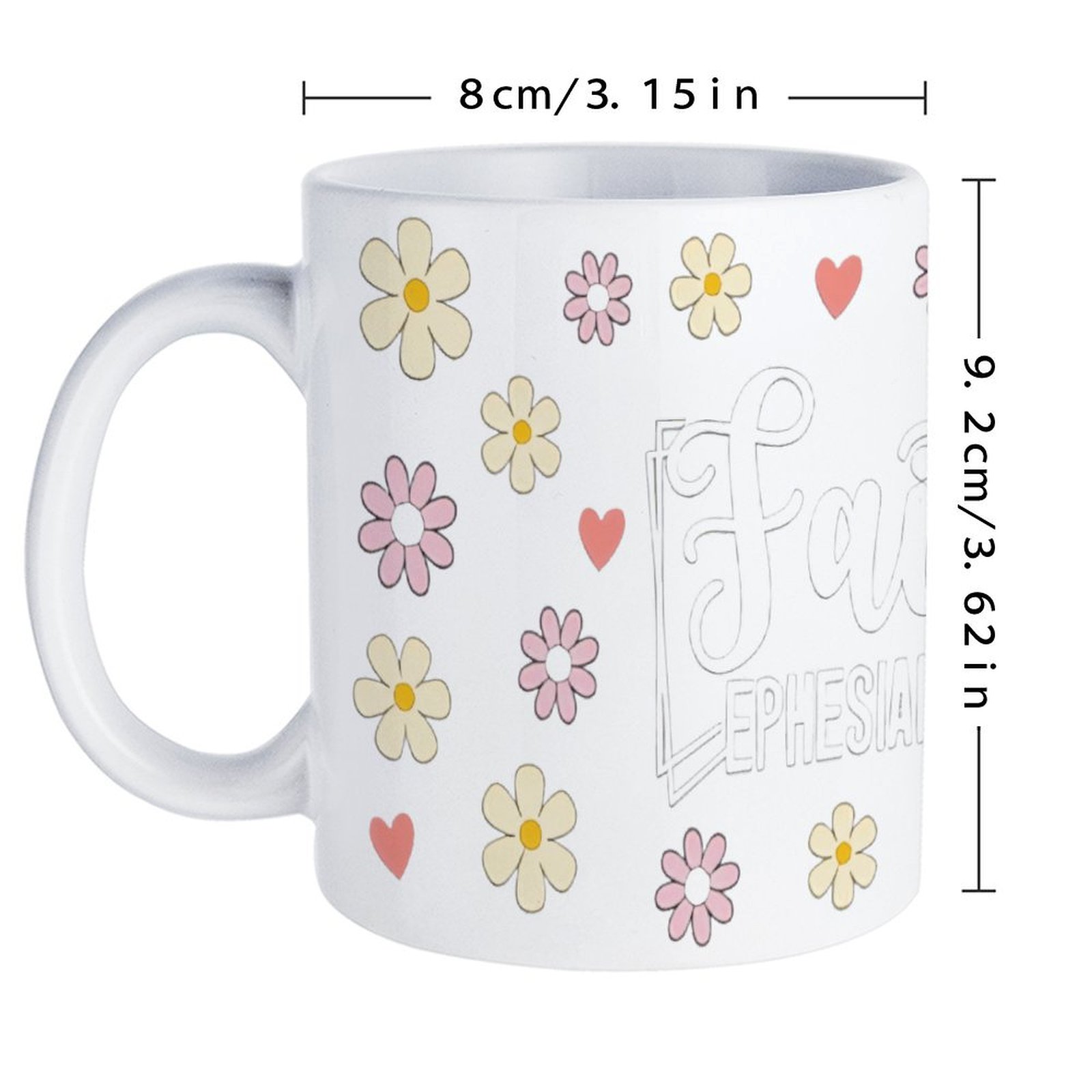 The Word Faith Surrounded By F – Sublimation Mug White recenzja i cena