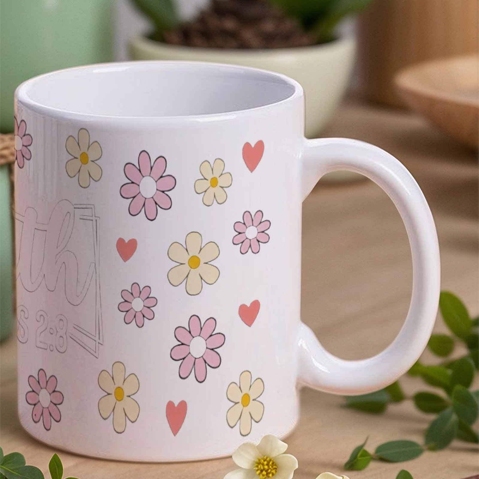 The Word Faith Surrounded By F – Sublimation Mug White recenzja i cena