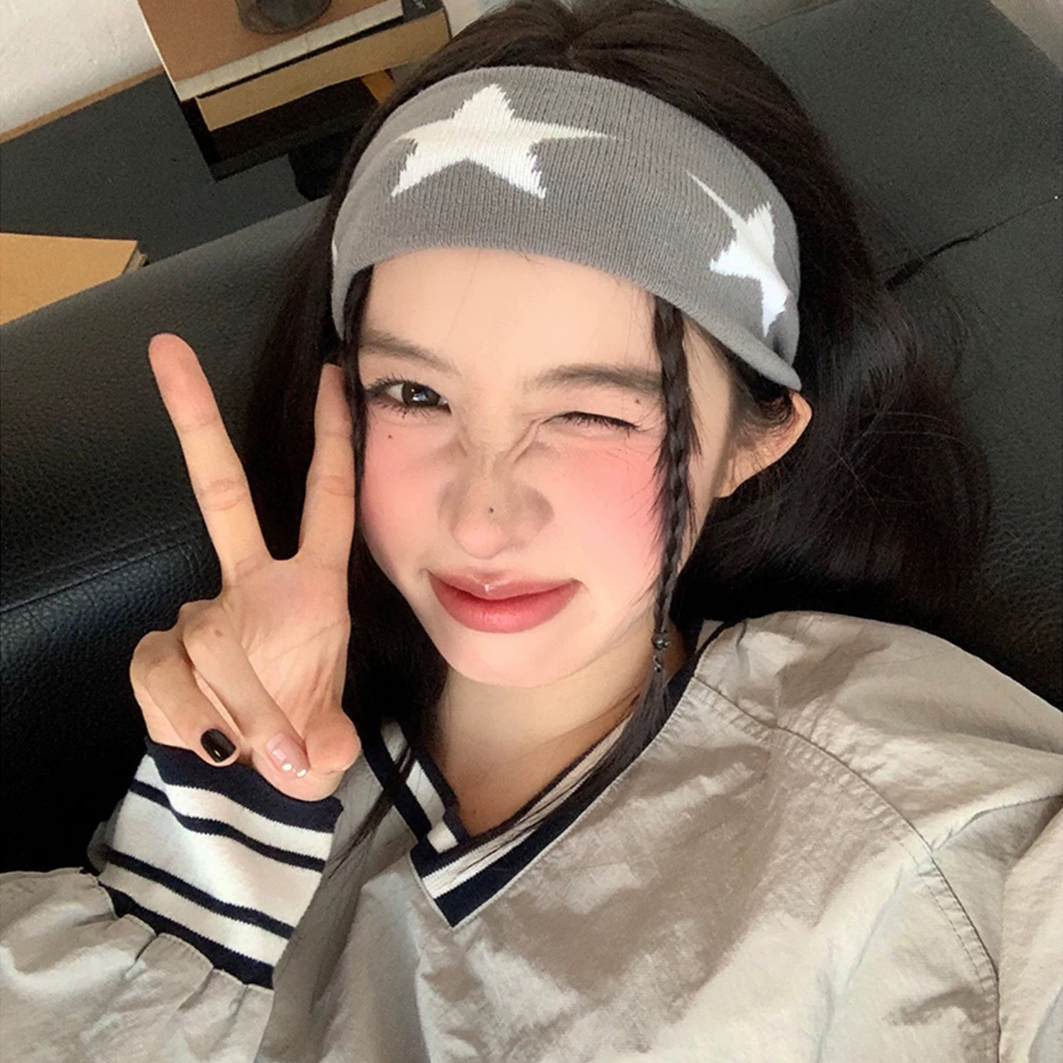 Star Embroidery Sports Headban – Bandana Blank White recenzja i cena