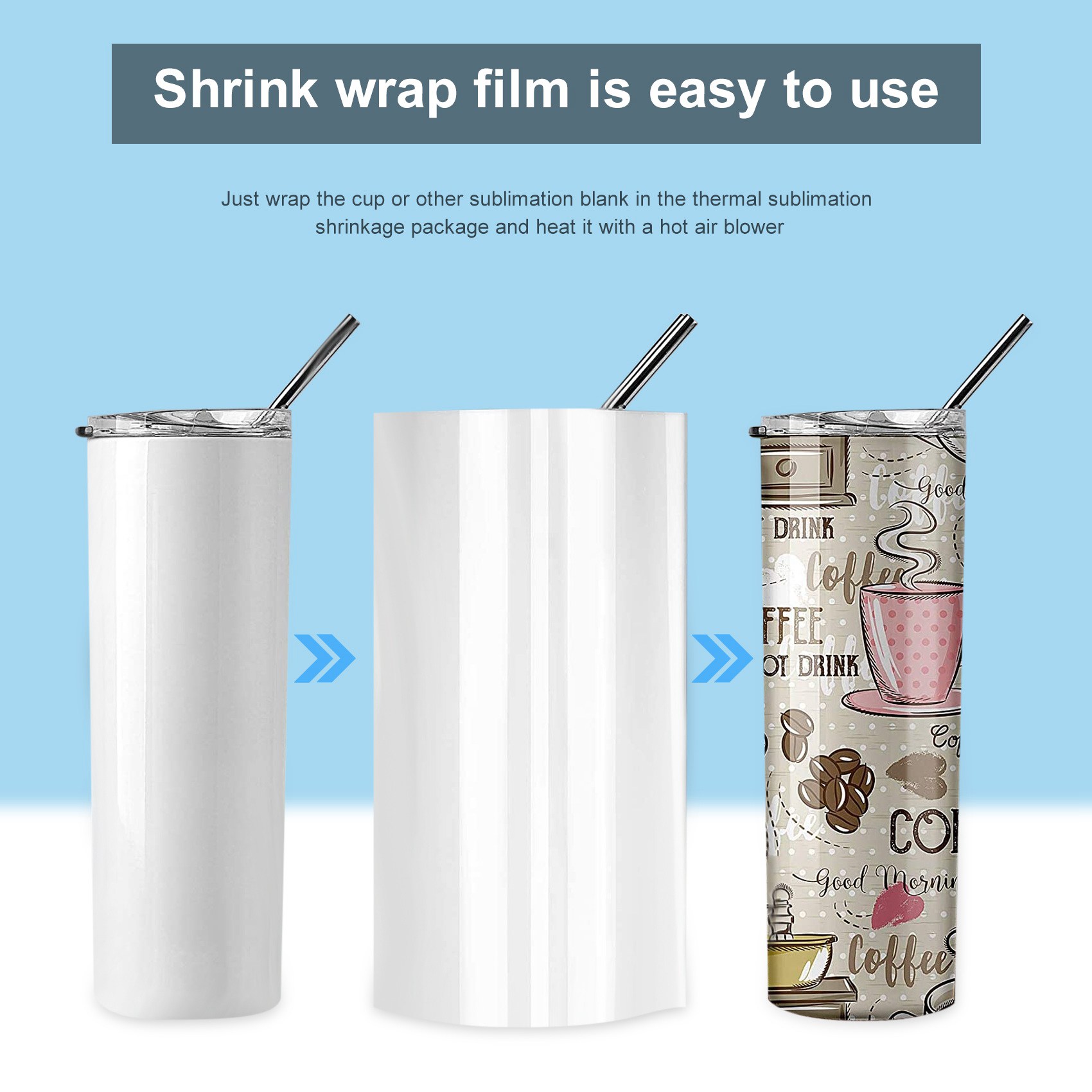 AEE3-30Pcs Sublimation Shrink  – Sublimation Mug White recenzja i cena