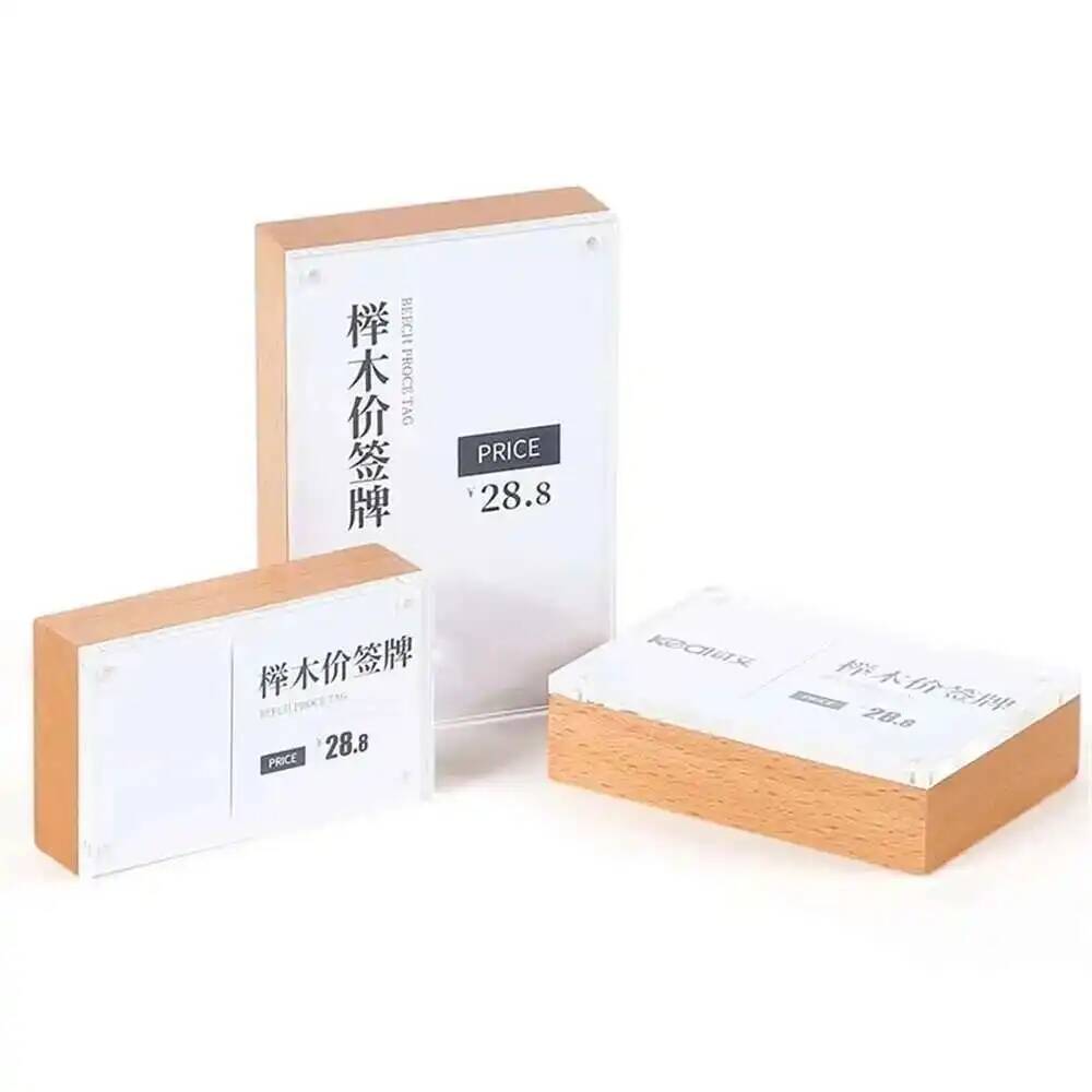Desk Price Card Display Magnet – Photo Acrylic Block recenzja i cena