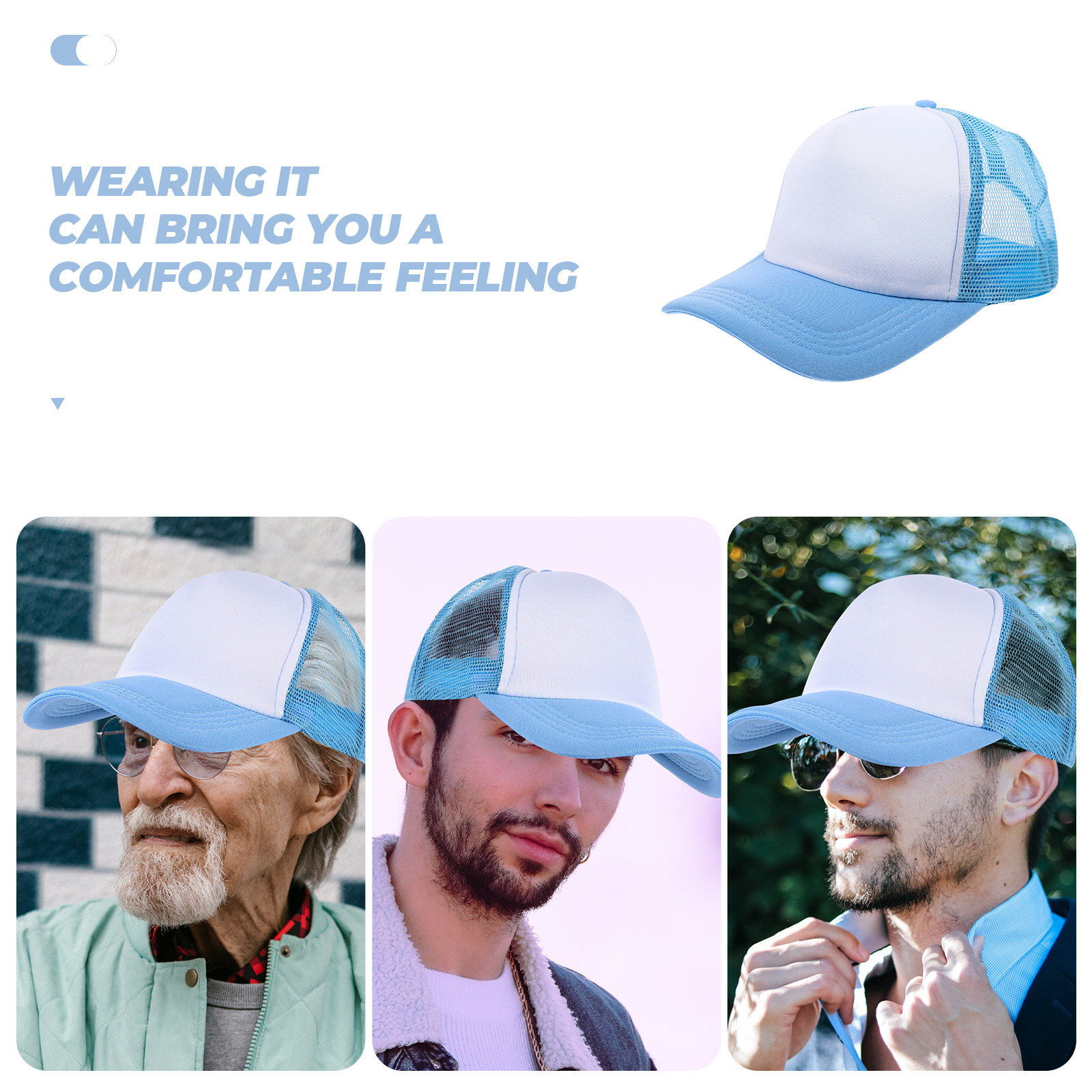 10Pcs Blank Baseball Hats Mesh – Hat Sublimation Blank recenzja i cena