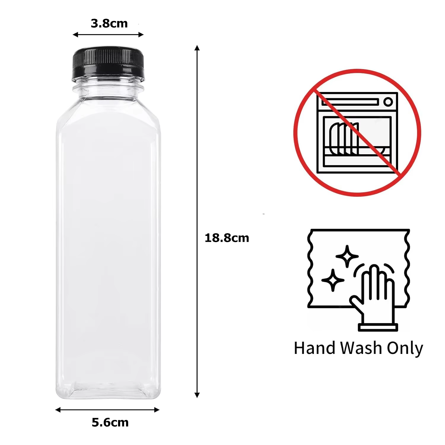 500ML Juice Bottles with Caps  – Water Bottle Blank recenzja i cena