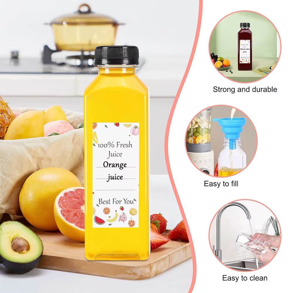 500ML Juice Bottles with Caps  – Water Bottle Blank recenzja i cena