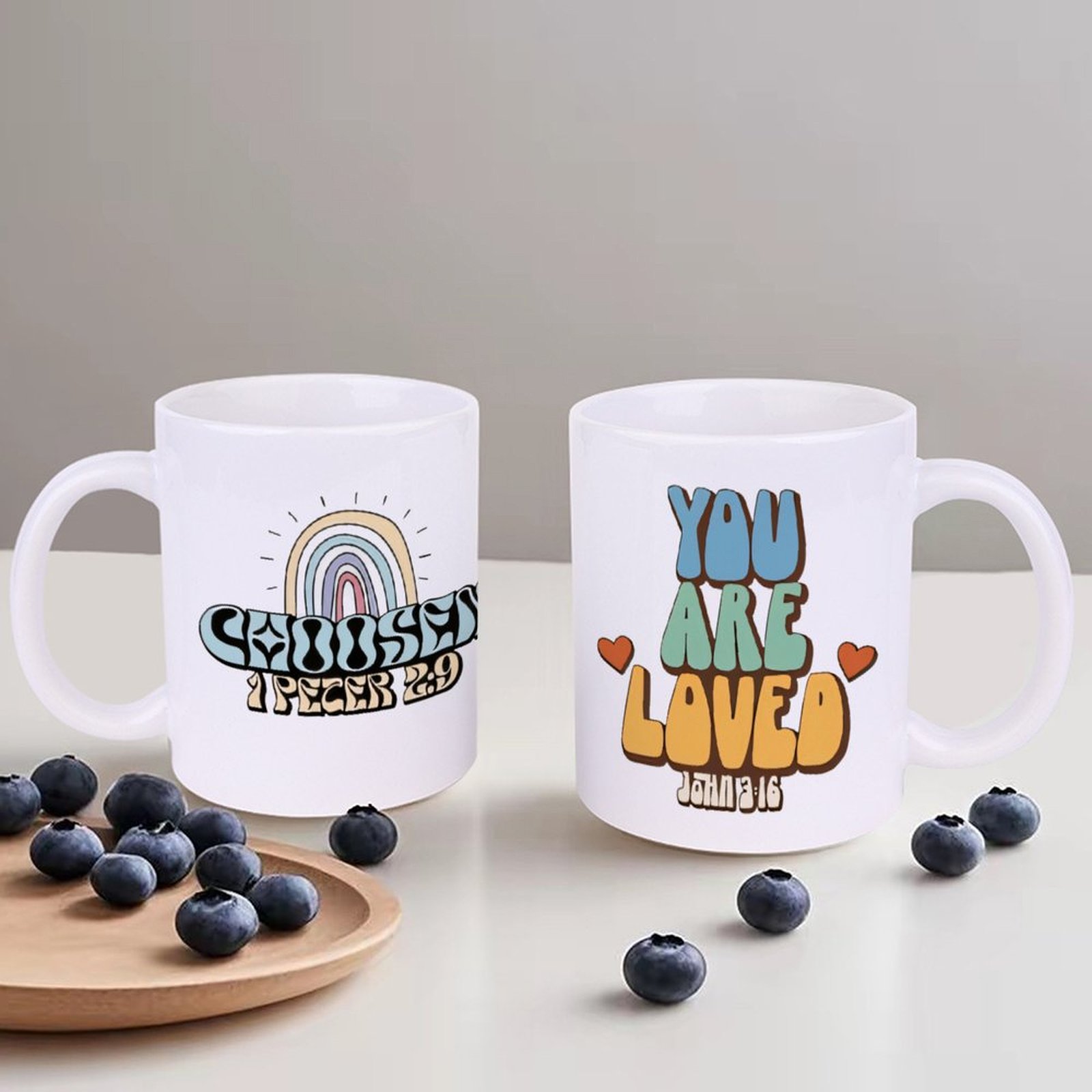 A Rainbow And A Rainbow With T – Sublimation Mug White recenzja i cena