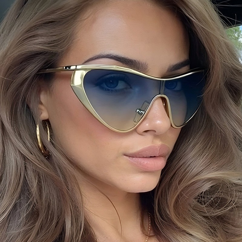 Rimless Y2K Style Sunglasses R – Metal Photo Panel recenzja i cena