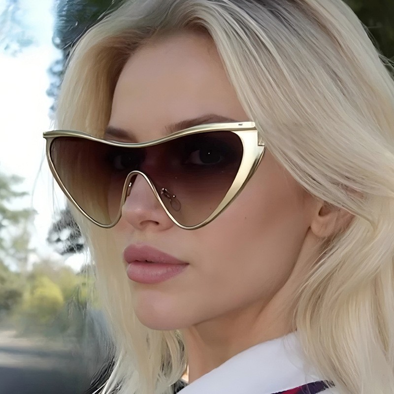 Rimless Y2K Style Sunglasses R – Metal Photo Panel recenzja i cena