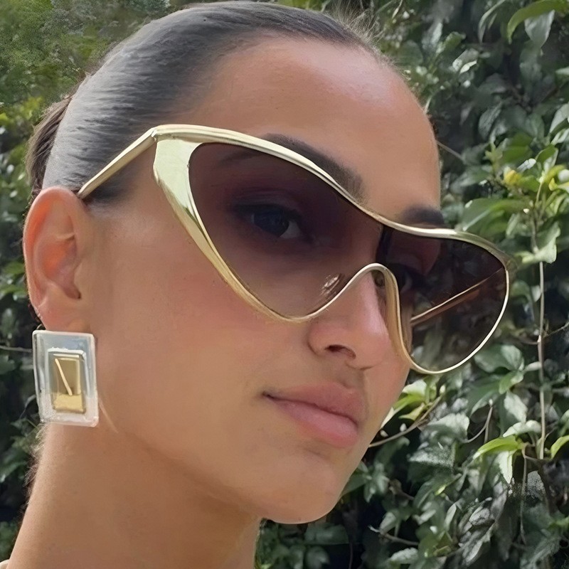 Rimless Y2K Style Sunglasses R – Metal Photo Panel recenzja i cena