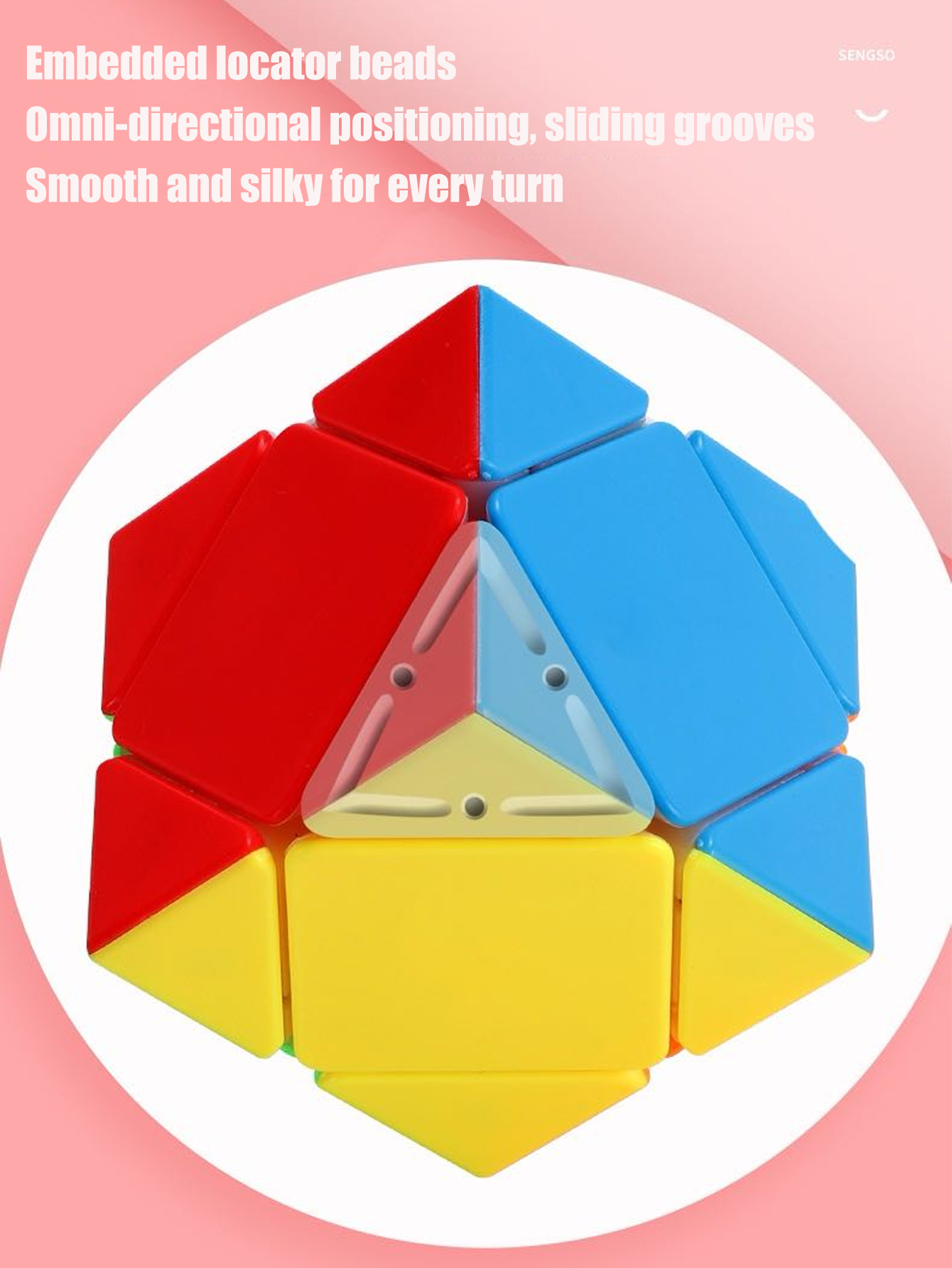SENGSO Skewb Speed Cube Sticke – Puzzle Blank White recenzja i cena