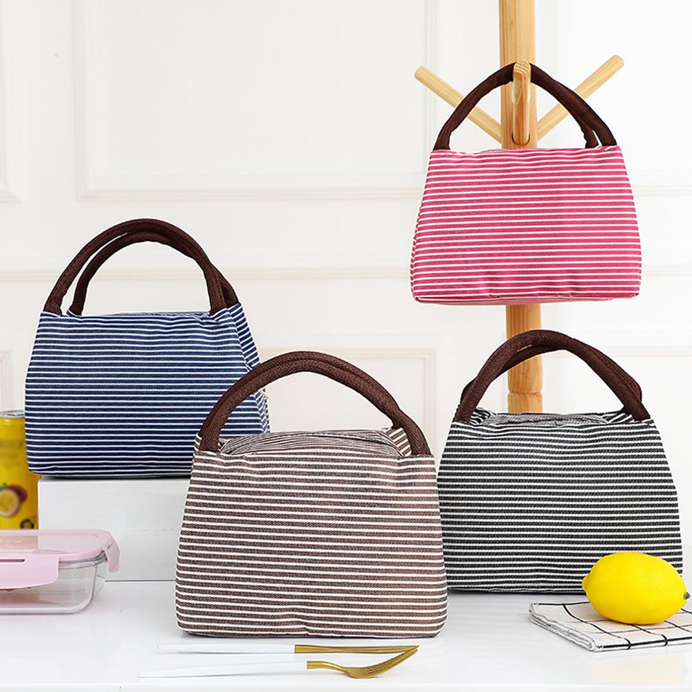 Striped Insulated Lunch Bag Po – Tote Bag Sublimation recenzja i cena