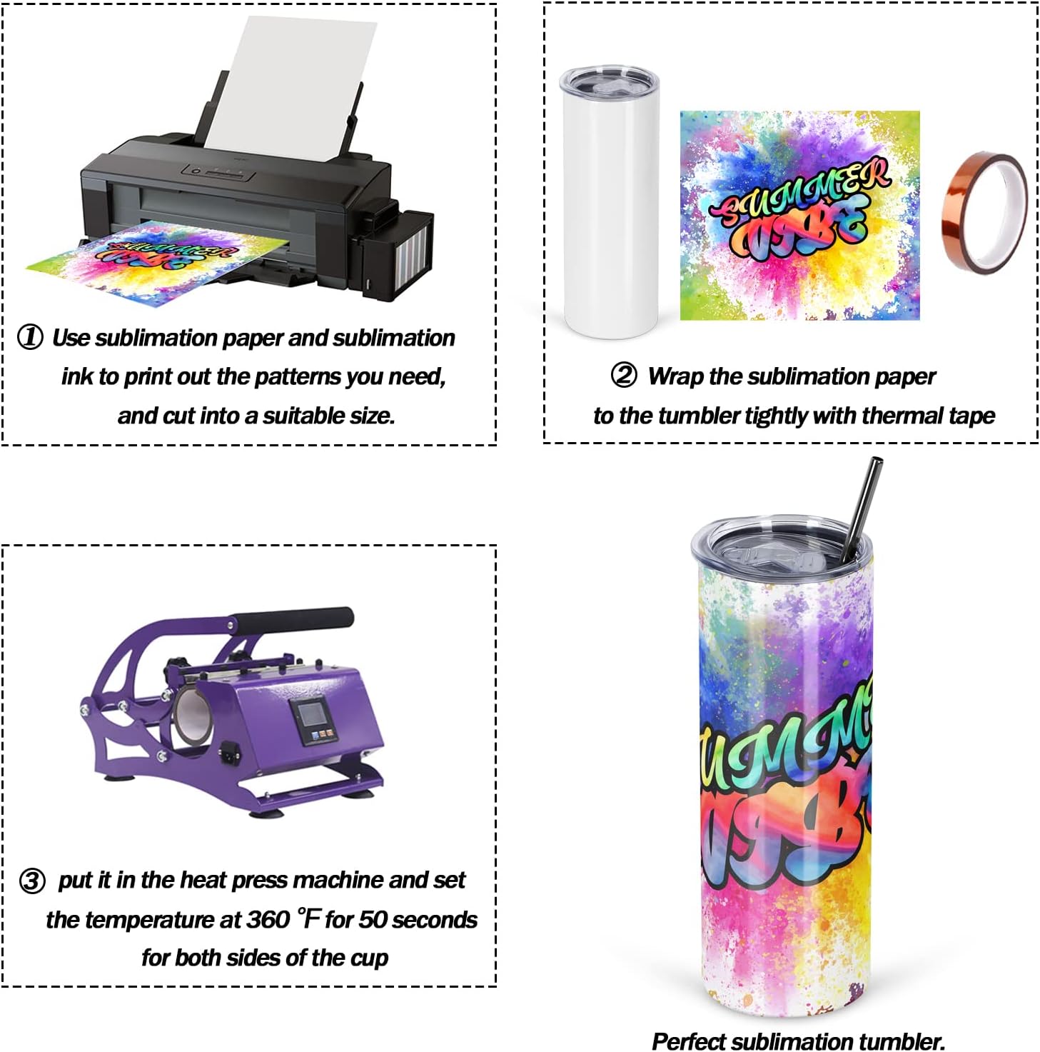 50 Pack Sublimation Tumblers B – Tumbler 20Oz White recenzja i cena