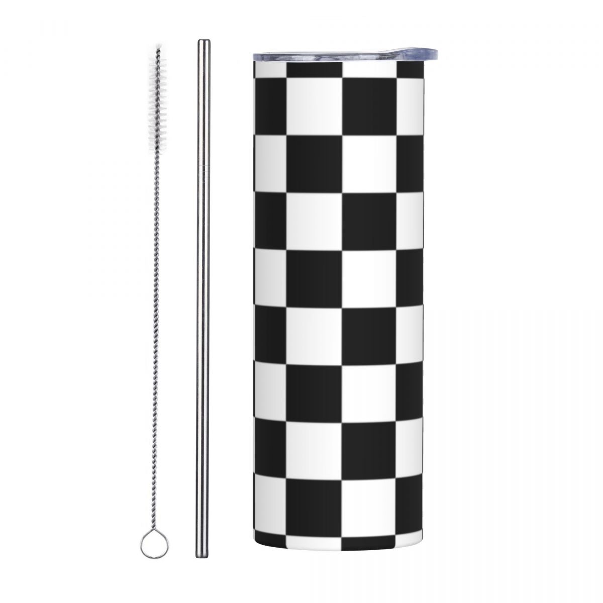 Black And White Checkerboard S – Tumbler 20Oz White recenzja i cena
