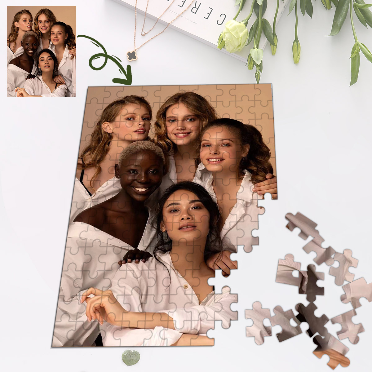 DIY custom puzzle pieces custo – Puzzle Blank White recenzja i cena