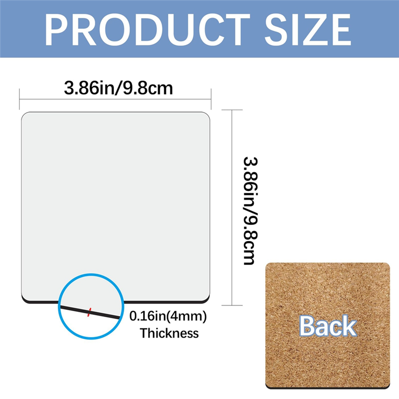 HGHO Sublimation Car Coasters  – Coaster Sublimation Blank recenzja i cena