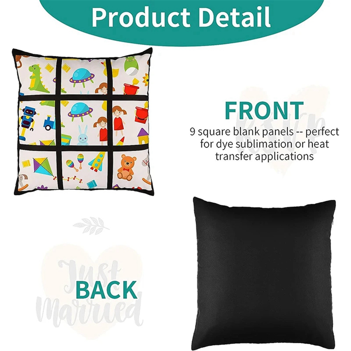 A45I 6Pcs Sublimation Blank Pa – Pillow Cover Sublimation recenzja i cena