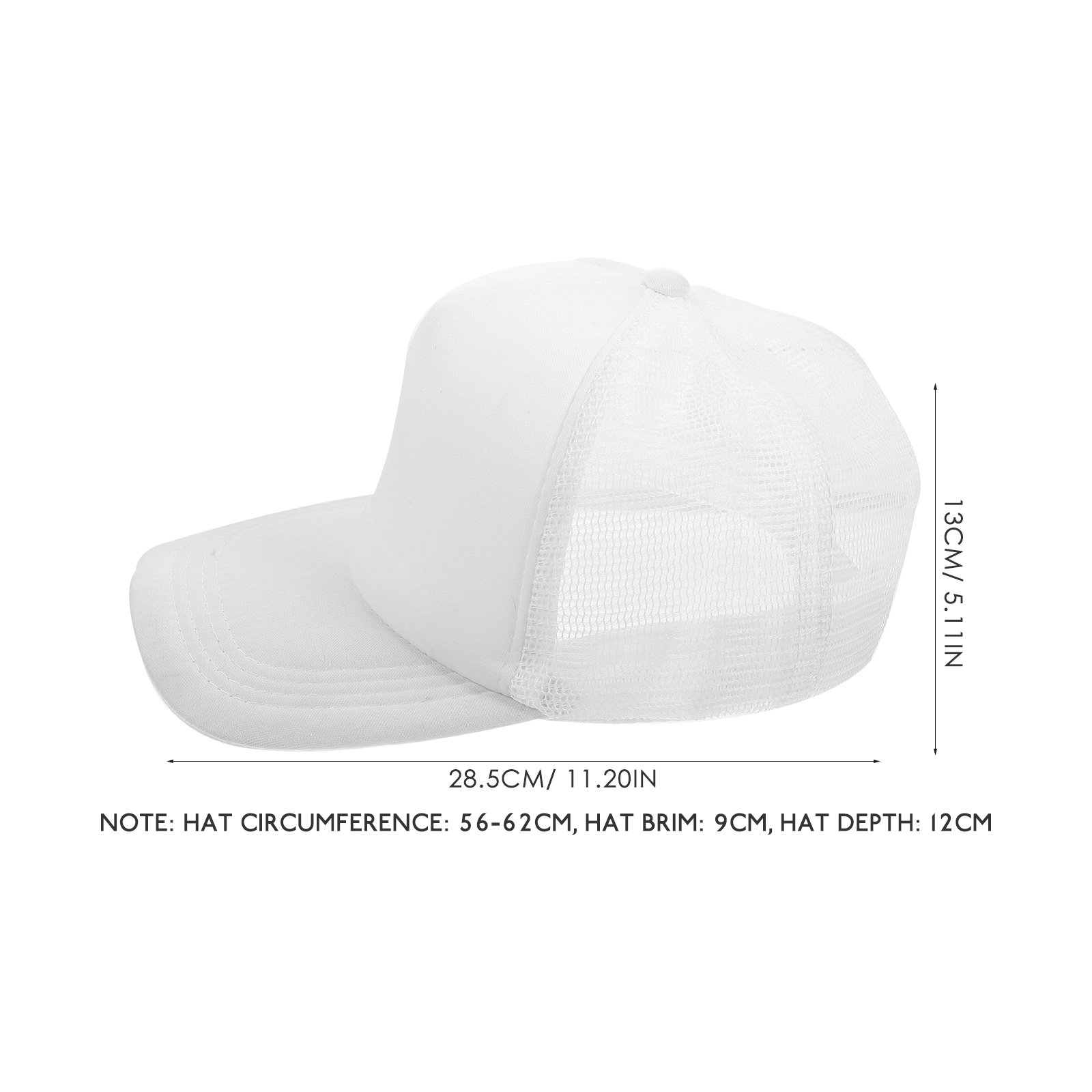 10Pcs Blank Baseball Caps Mesh – Hat Sublimation Blank recenzja i cena