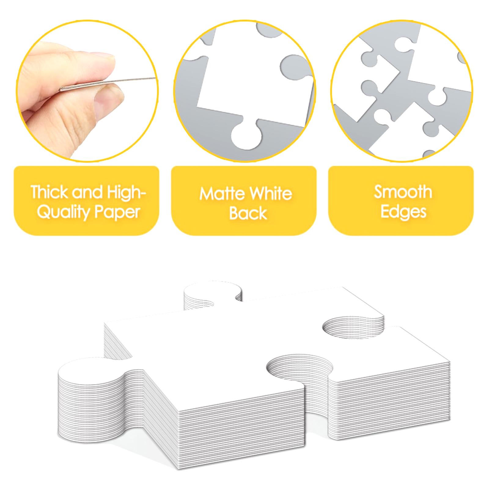 White Cardboard Blank Jigsaw P – Puzzle Blank White recenzja i cena