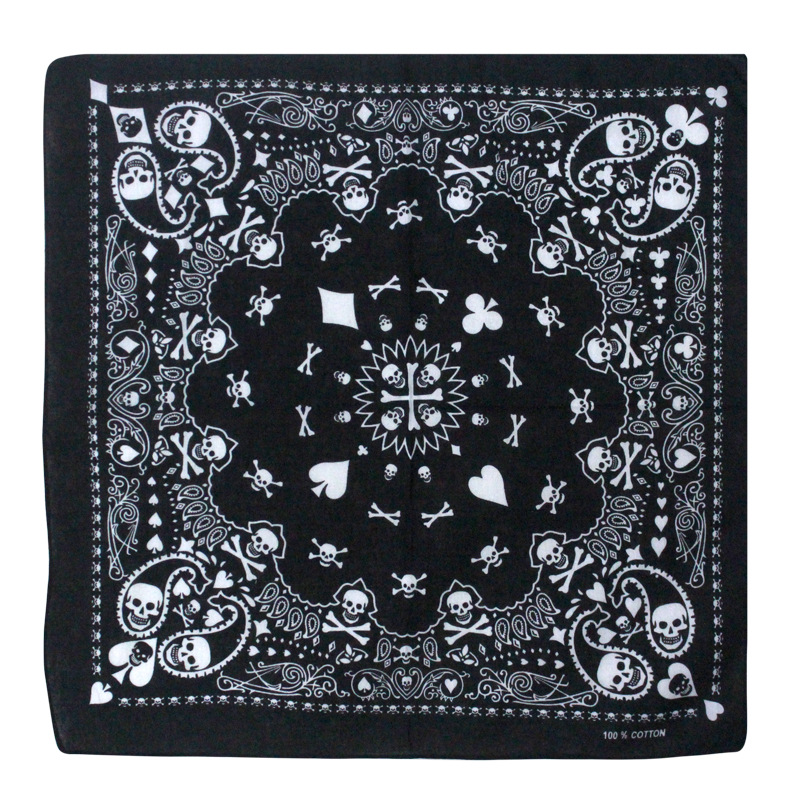 55cm White Black Red Skull Pok – Bandana Blank White recenzja i cena