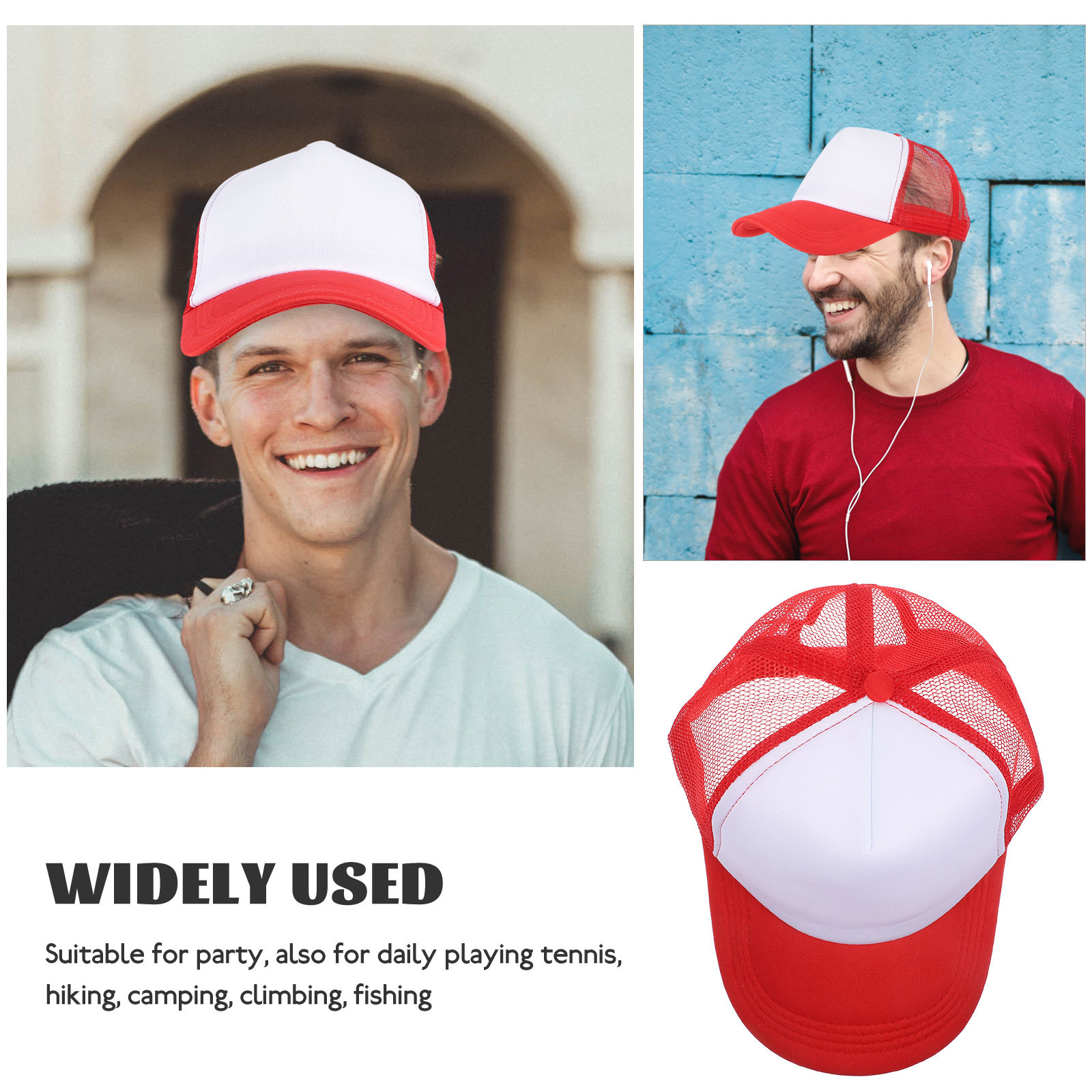 10Pcs Blank Mesh Baseball Caps – Hat Sublimation Blank recenzja i cena