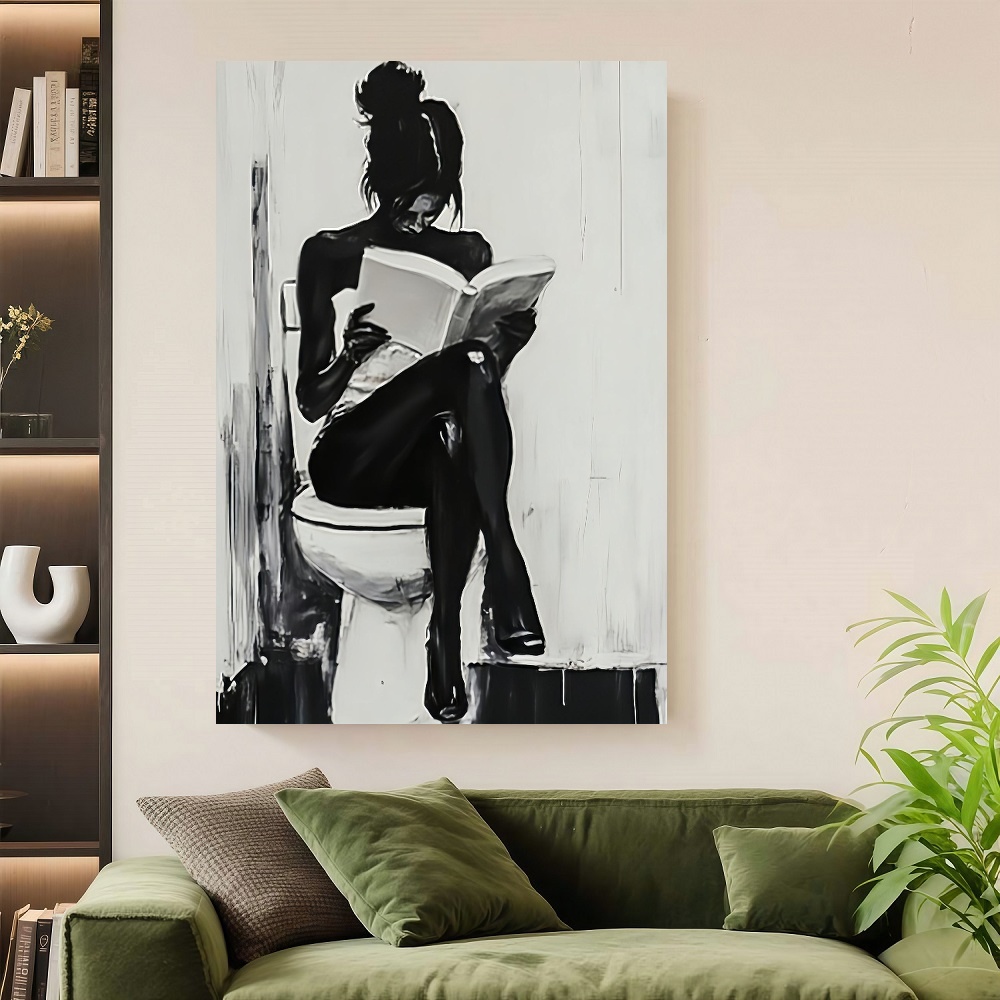 Framed 1pc Modern Abstract Wom – Canvas Wrap Ready recenzja i cena