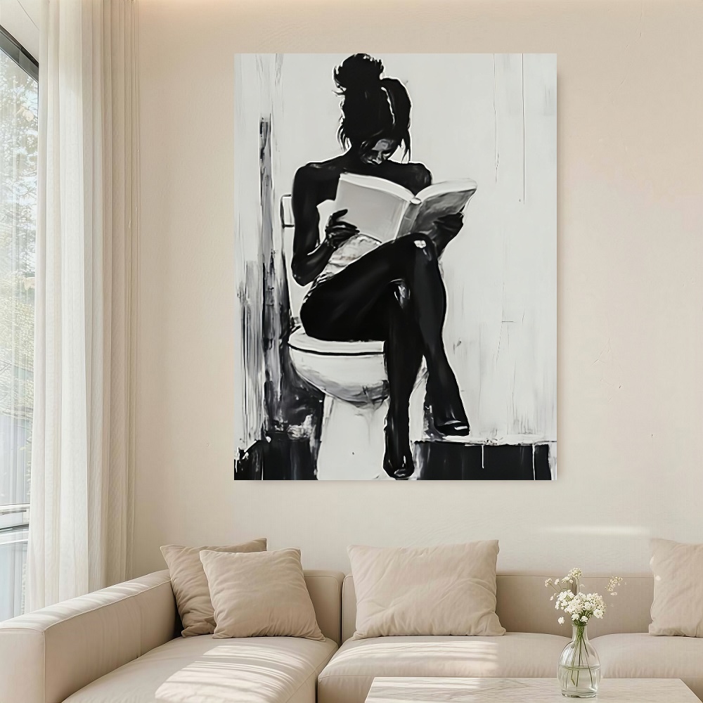 Framed 1pc Modern Abstract Wom – Canvas Wrap Ready recenzja i cena