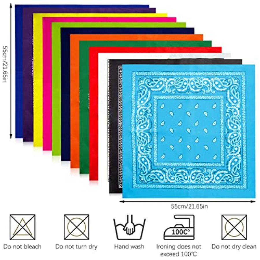 12- Bandanas for Men Women Pai – Bandana Blank White recenzja i cena