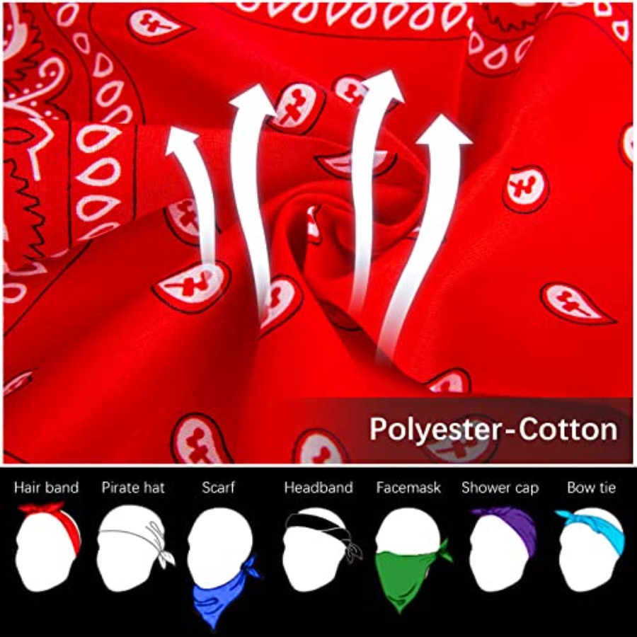 12- Bandanas for Men Women Pai – Bandana Blank White recenzja i cena